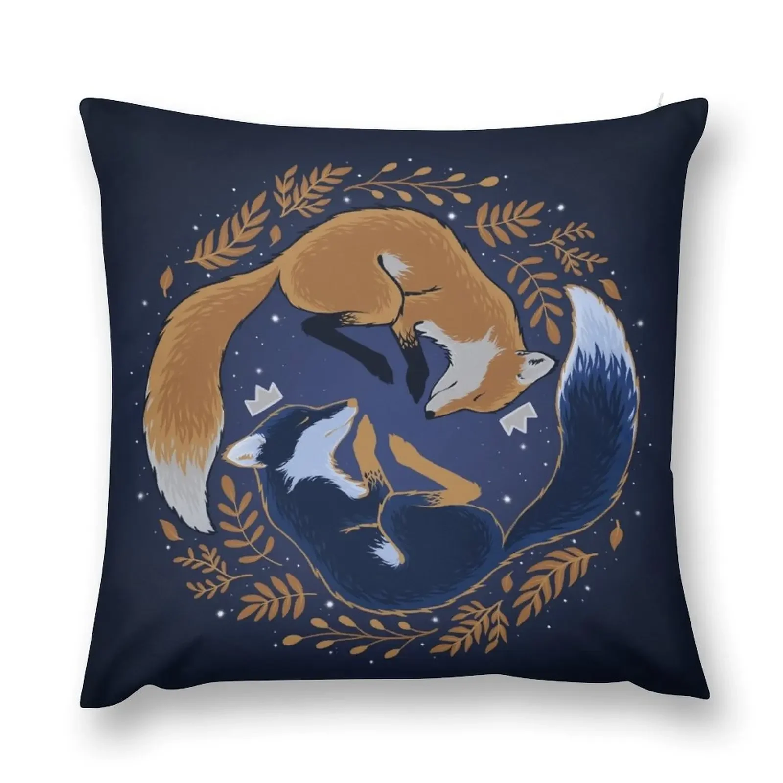 

Night foxes Throw Pillow Throw Pillow pillowcases for sofa cushions Luxury Pillow Cover Christmas Cases