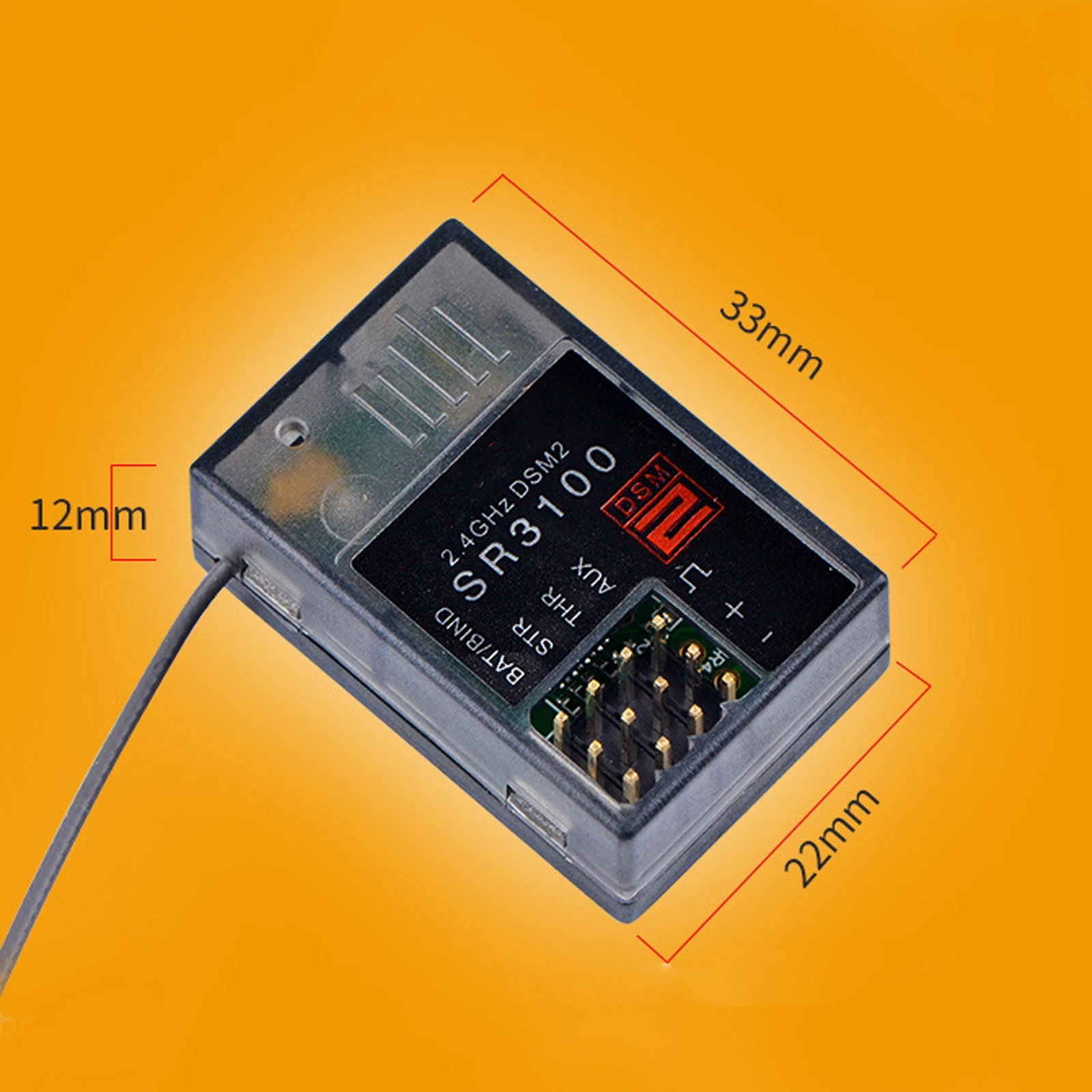 3 Channel Surface Receiver for Transmitter DSM2 2.4GHz 3CH SR3100