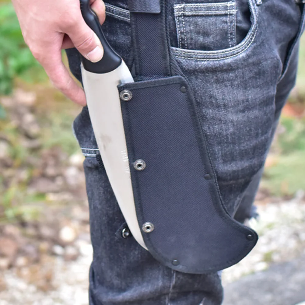 

2pcs Black Axe Sheath Case Oxford Cloth Hatchet Protective Cover Camping Survival Durable Thickened Universal Fits Most