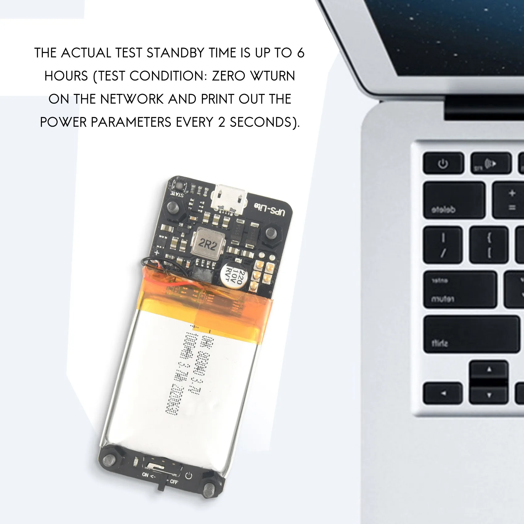 New UPS Lite V1.2 UPS Power HAT Board with Battery Electricity Detection for Raspberry Pi Zero Zero W