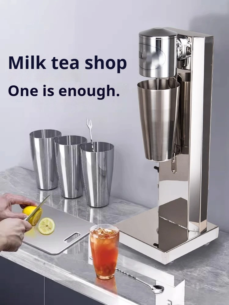 Milkshake Machine Stainless Steel Milkshake Machine Pearl Milk Tea Blender Milk Frothing Blender Suitable for Restauran