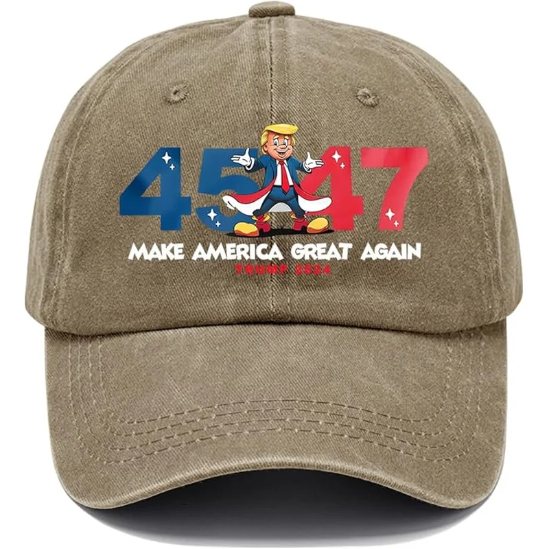 45 47 2024 The US Hat for Mens 45th 47th Baseball Caps Soft Washed Ball Caps Cotton