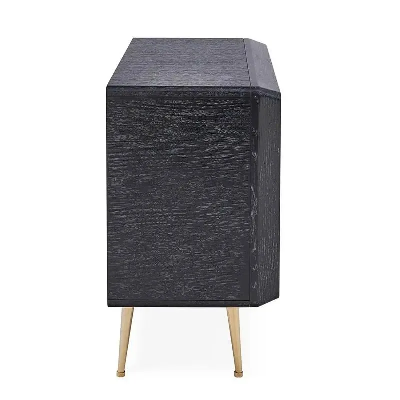 Luxury Design Brass Chest of Drawers for Living Room Solid Wood Bedside Table for Bedroom Modern Storage Furniture