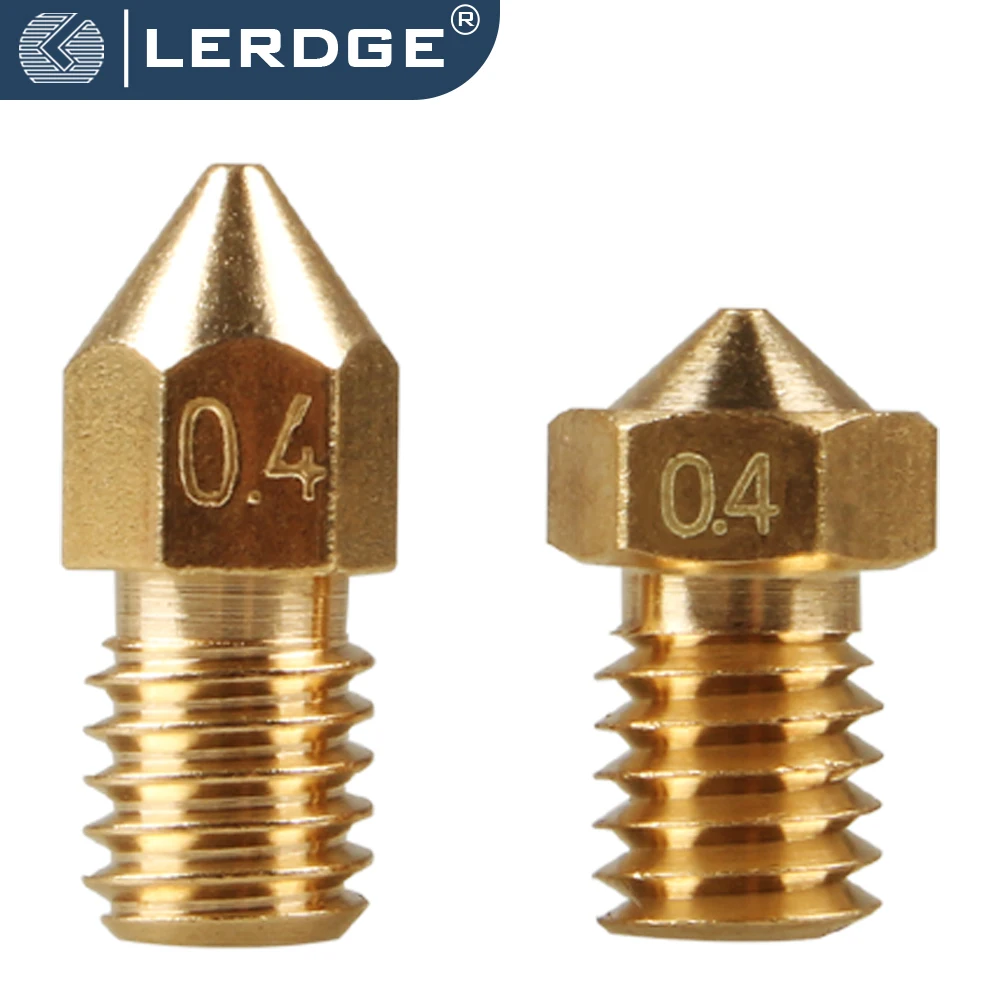 

Новый обновленный латунный сопло LERDGE MK8 E3D V6, сопла с высоким потоком 0,4 мм/1,75 для Creality CR10 CR10S, детали для 3D принтера