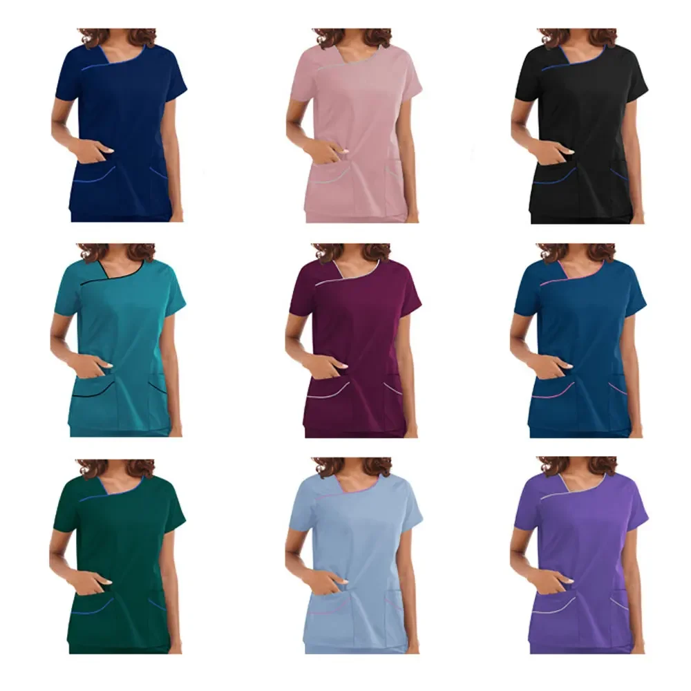 Operating Room Doctor Nurse Work Wear Pet Grooming Working Clothes Medical Uniforms Spa Uniform Womens Scrub Sets Tops+Pants