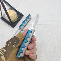 New Titanium Alloy Folding Knife D2 Blade Outdoor Camping Unboxing Portable High Hardness Kitchen Folding Knife