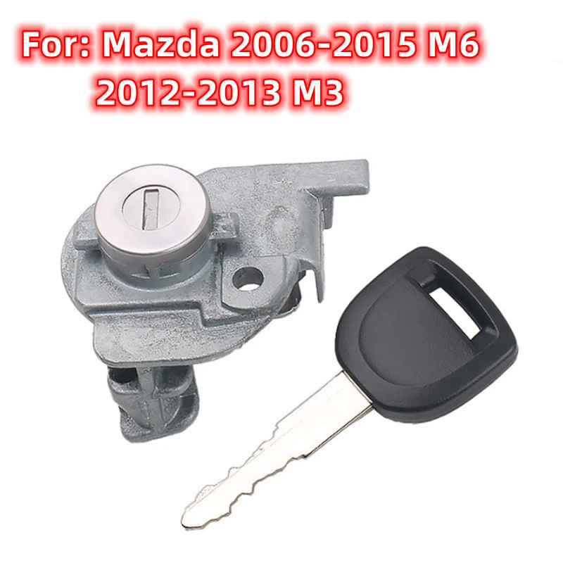 XIEAILI OEM Silinder Kunci Pintu Kiri Kunci Pintu Otomatis untuk Mazda 2006-2015 M6/2012-2013 M3 K231