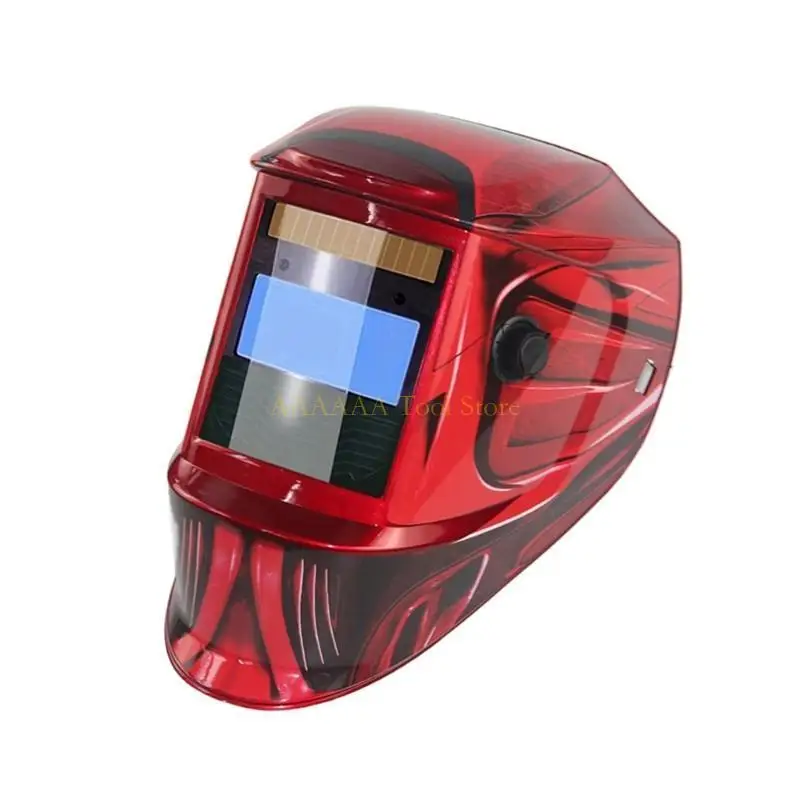 A2BE หน้ากากหมวกกันน็อคสำหรับงานเชื่อมพลังงานแสงอาทิตย์จอแสดงผลสี True DIY