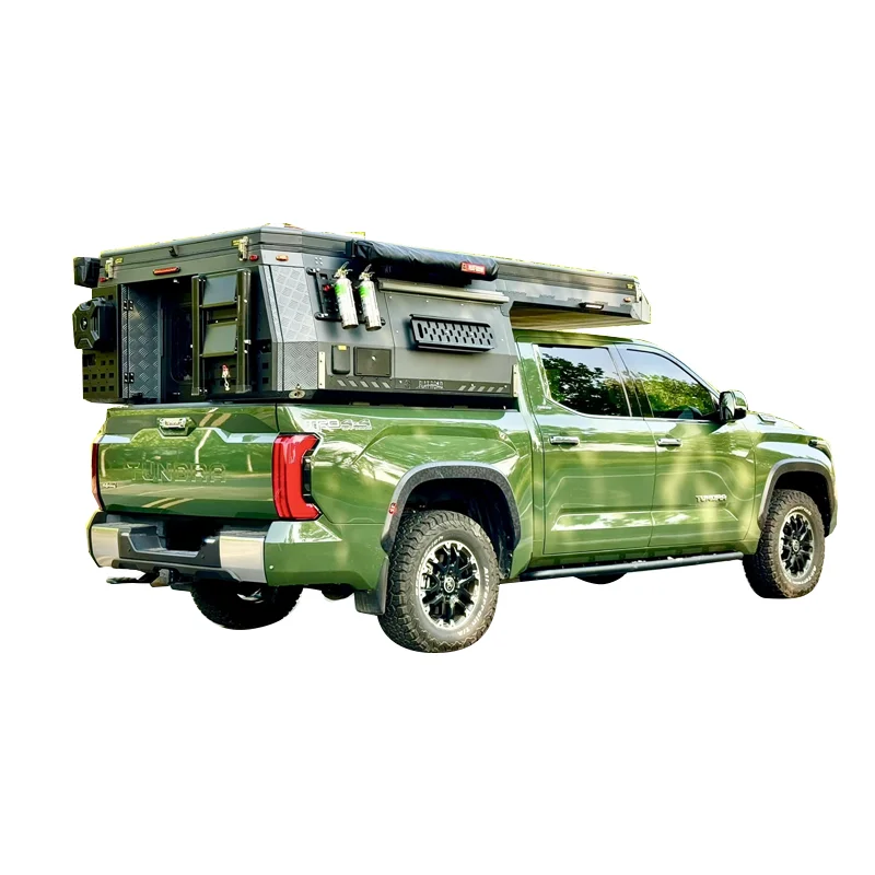 Moda RV Caravanes Caminhão Off-Road Camper para Mini Pickup Truck Camper