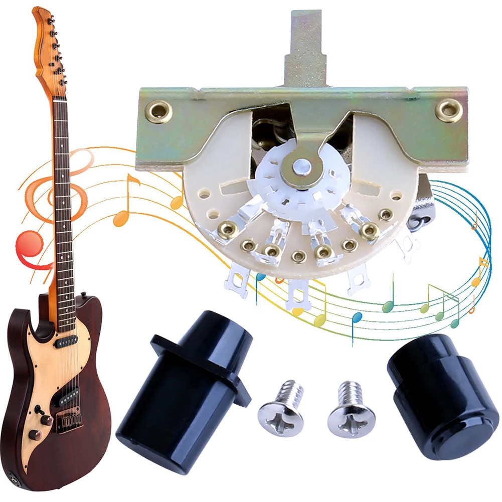 

3 Way Pickup Selector with Screws Electric Guitar Switch Guitar Pickup Switch for TL Electric Guitar Parts Replacement