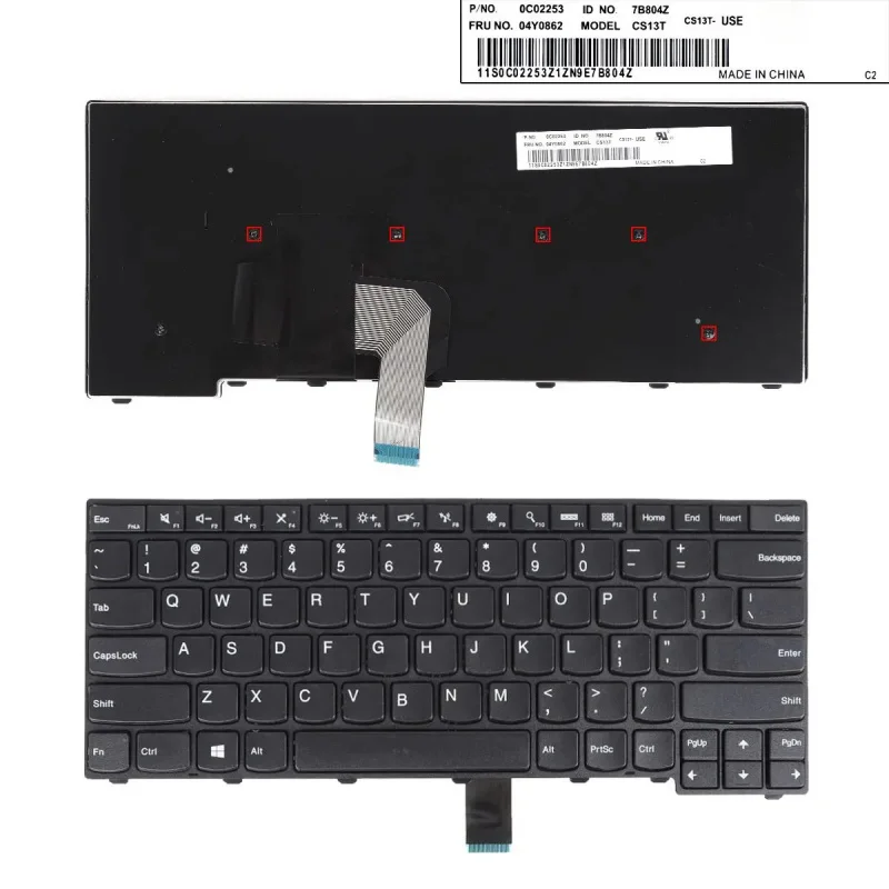S+US Laptop Keyboard For​Thinkpad T440, T440P, T440S, T450, T450s, T431s, E431