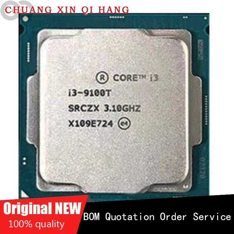 

Used for I3 9100T Intel Core i3-9100T 3.1GHz quad-core Four-threaded CPU Processor 6MB Cache 35W Original Genuine suitable