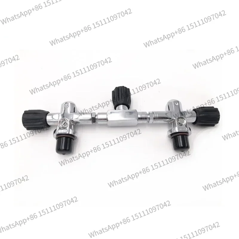 Diving Manifold 232bar DIN / YOKE Dual Twin Gas Cylinder Valve