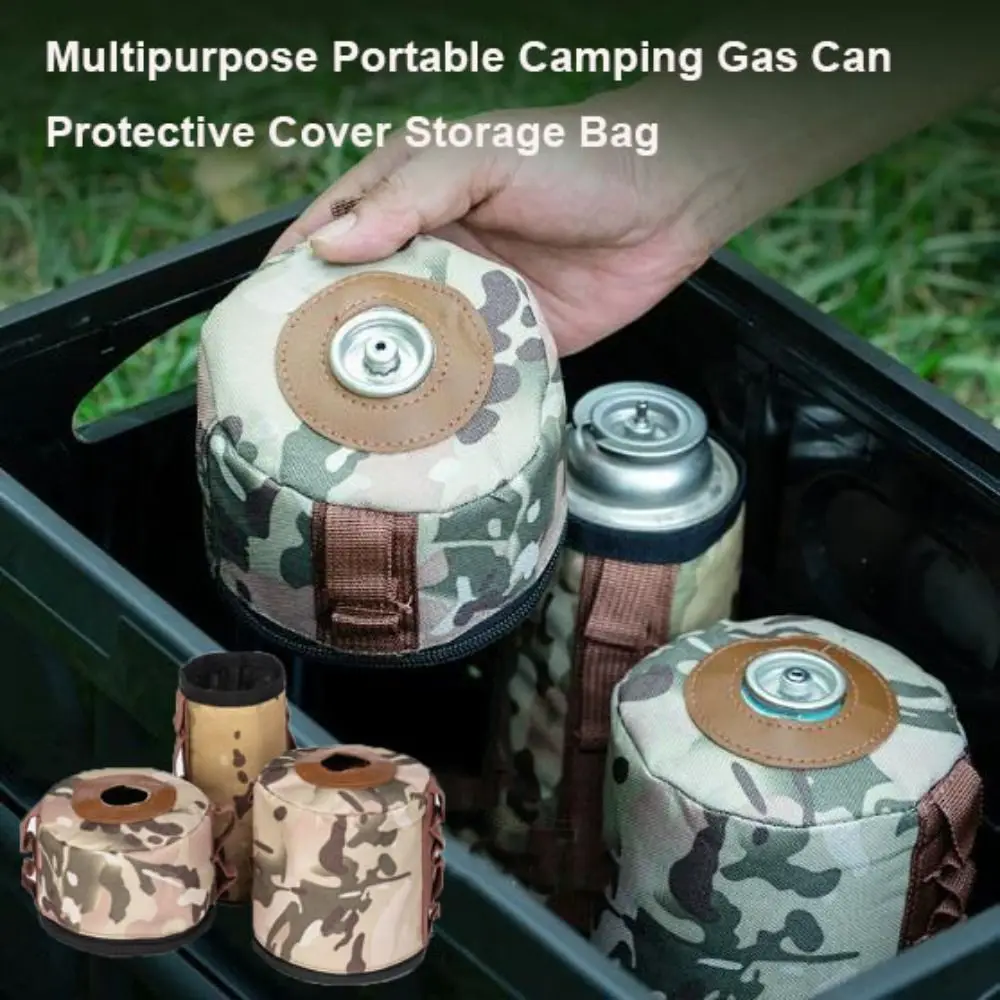 Multipurpose Camping Gas Can Protective Cover Portable 3 Sizes Outdoor Tissue Box Cover Air Bottle Wrap Sleeve