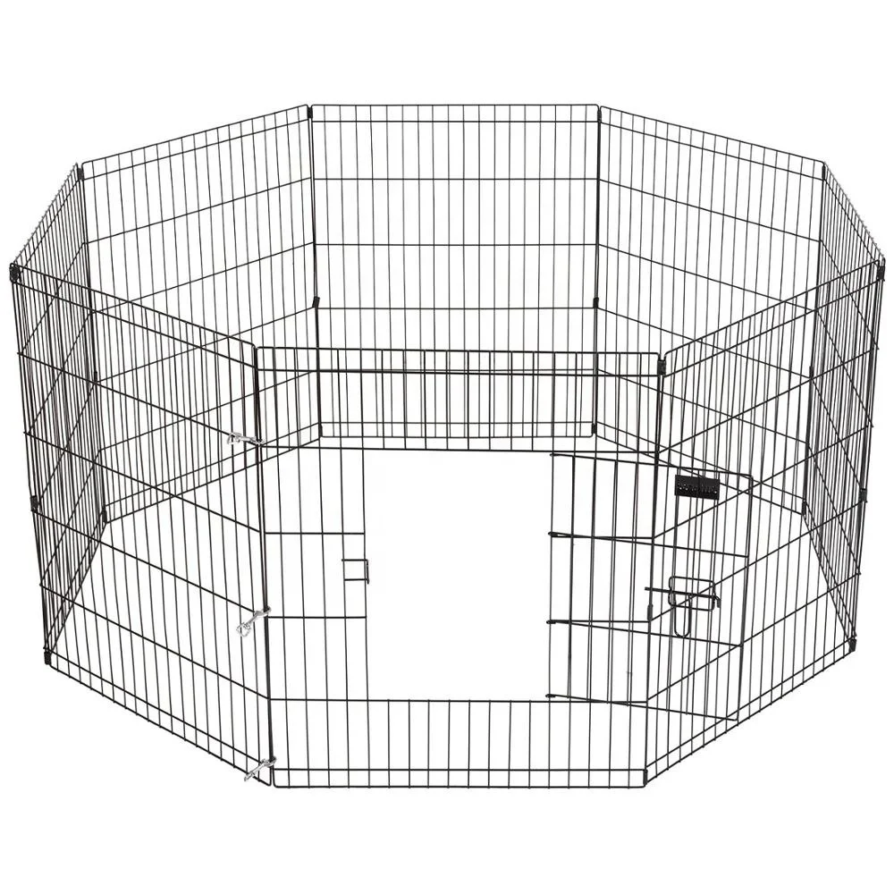 Foldable Pet Playpen Iron Fence Puppy Kennel House Exercise Training Puppy Kitten Space Dogs Supplies rabbits guinea pig Cage