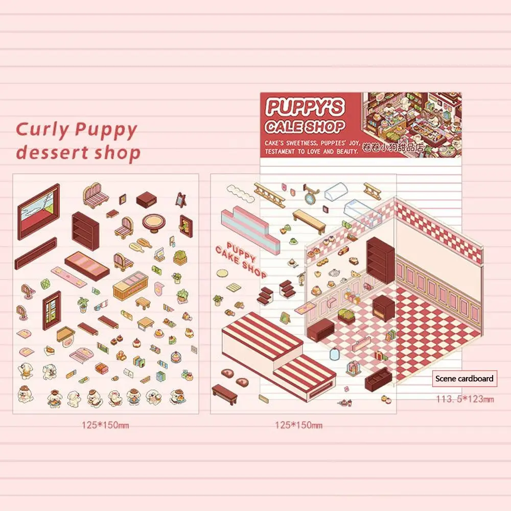 

Мультяшные 3D наклейки для ландшафтного дизайна, аксессуары «сделай сам», декоративные визуальные наклейки для укладки, наклейки для миниатюрных сцен с несколькими сценками