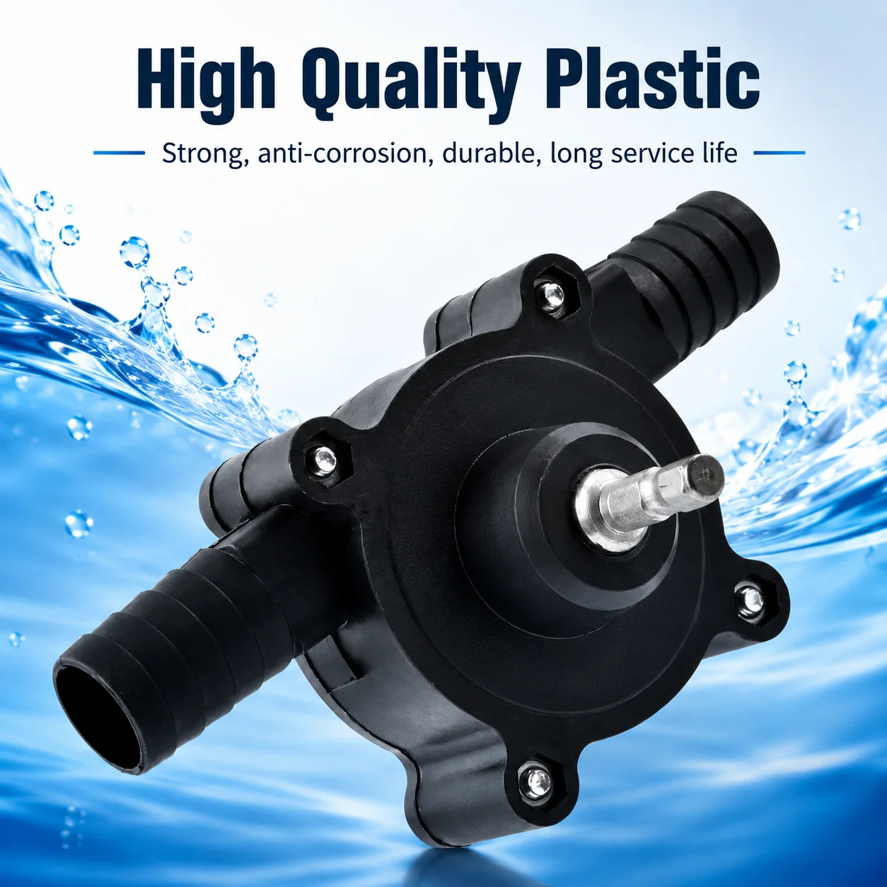 Portable Electric Drill Pump Self-Priming Water Transfer Pump Small Household Liquid Pump for Garden Outdoor Cleaning Tool