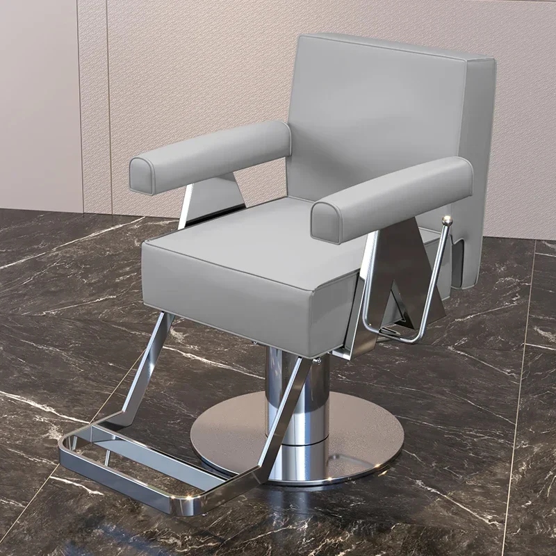 

Foldable Perm Hair Dyeing Barber Chair Luxury Backrest Simple Barber Chair Silla De Barbería Salon Furniture GM212 Barbershop