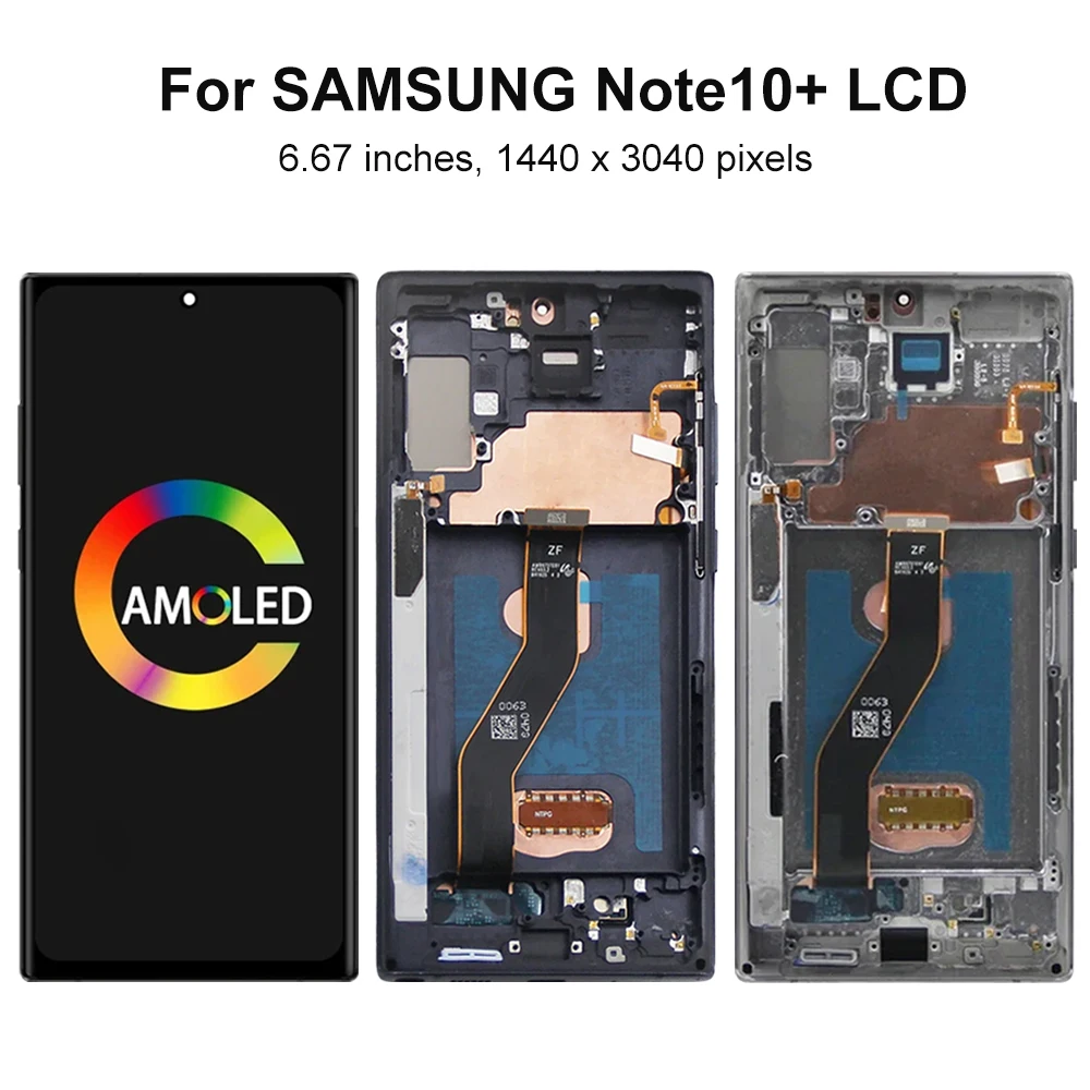 Note10+ N975F N975F/DS AMOLED Screen for Samsung Galaxy Note 10 Plus Lcd Display Touch Screen Digitizer Assembly Replacement