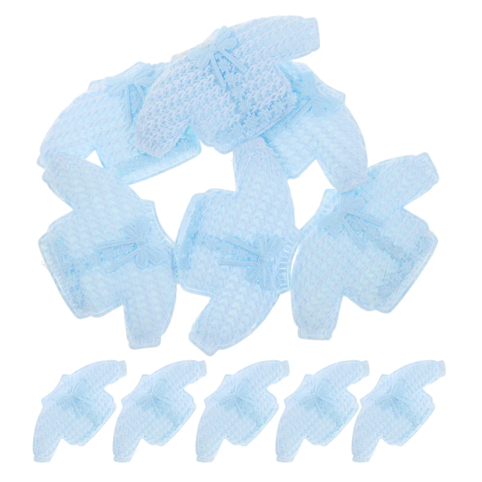 12Pcs Clothes Stickers Adorable Dollhouse Party Decor DIY Baby Shower Supplies for Tables Backdrops Envelopes