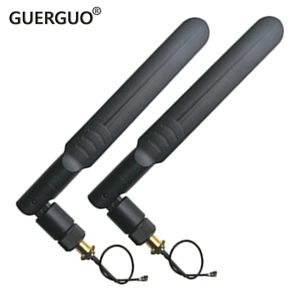 1Set 2.4G WIFI Antenna Router Antenna 2.4GHz IOT 5DB Antenna SMA Male Dual Band RF Coaxial 1.13 Cable MHF U.FL Female Pigtail
