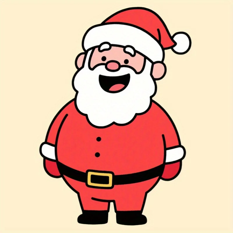 

1PC Charming Classic Santa Sticker for Holiday Home & Gift Personalization" Sticker, Great for Tumblers, Luggage