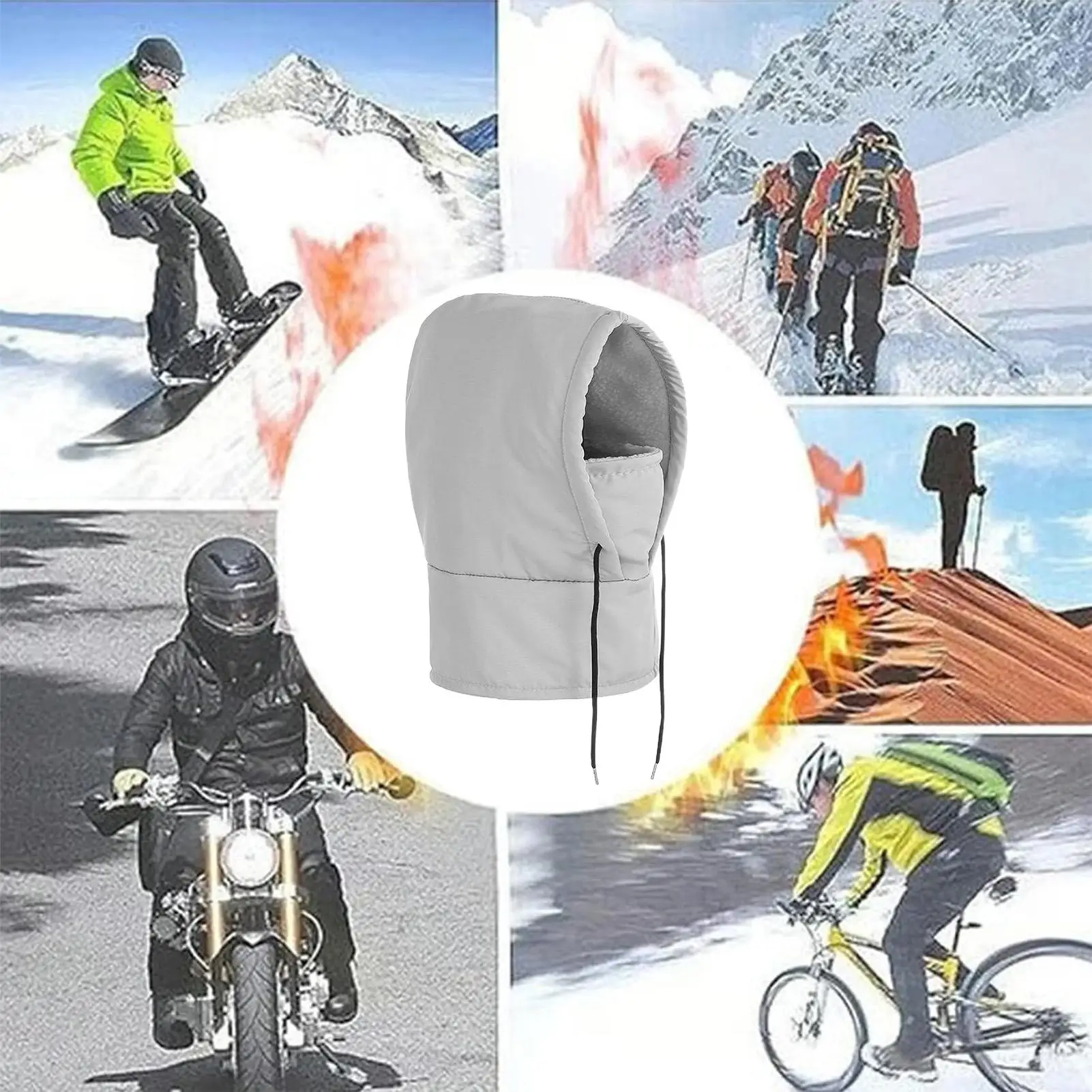 

Капюшон для лица, водостойкая флисовая теплая шапка для шеи, зимняя регулируемая лыжная шапка с капюшоном для бега, велосипедистов, женщин, мотоциклов, велоспорта