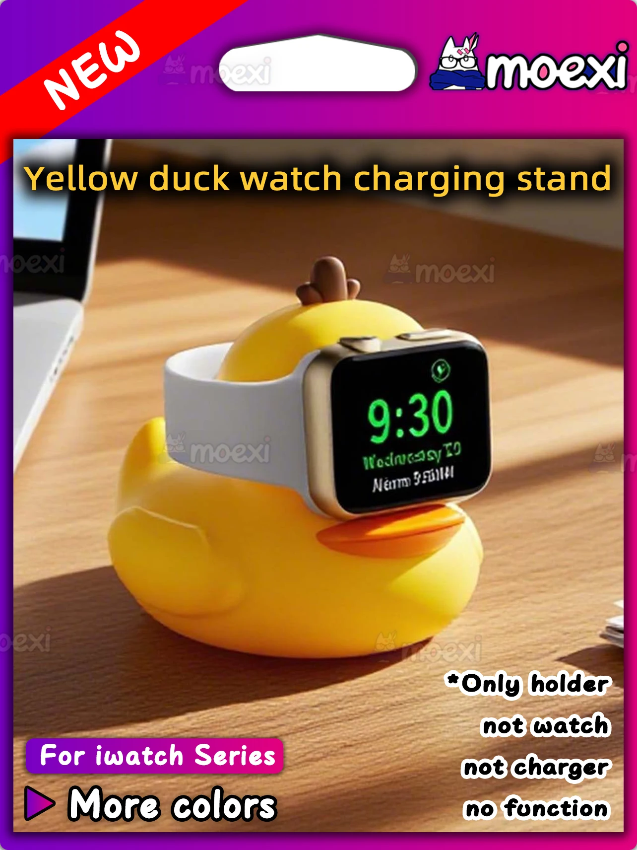 

For HK11 PRO MAX Smart Watch Yellow duck watch charging stand Silicone HK10 ULTRA 3 HK9 Smartwatch Wireless Charging Cable Base