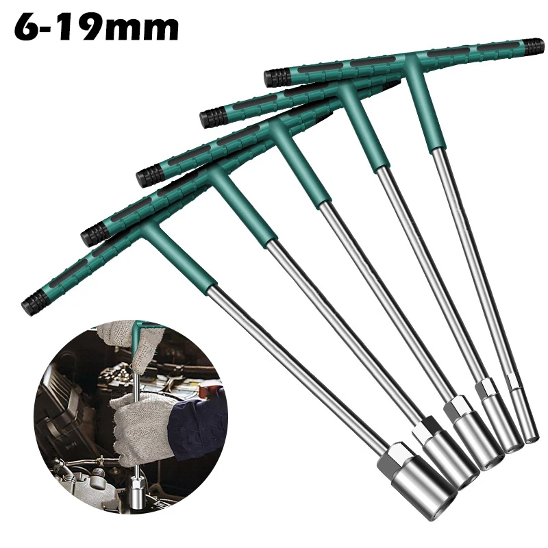 Torque Soquete Wrench com Borracha Handle Hex Key Mecânica do Driver Repair Socket Grupo Carro Ferramenta Oficina Mecânica Ferramentas Manuais 619 mm t