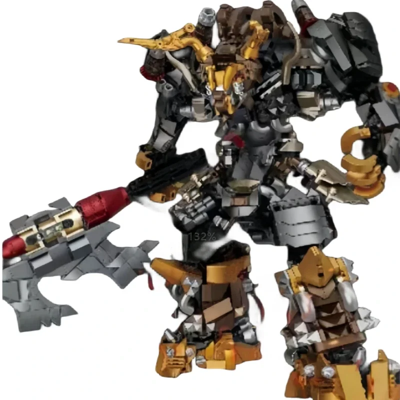 New Chinese Style Mecha Bull Demon King Building Blocks Movable Assembled Children's Educational Boy Toys Gift Ornaments