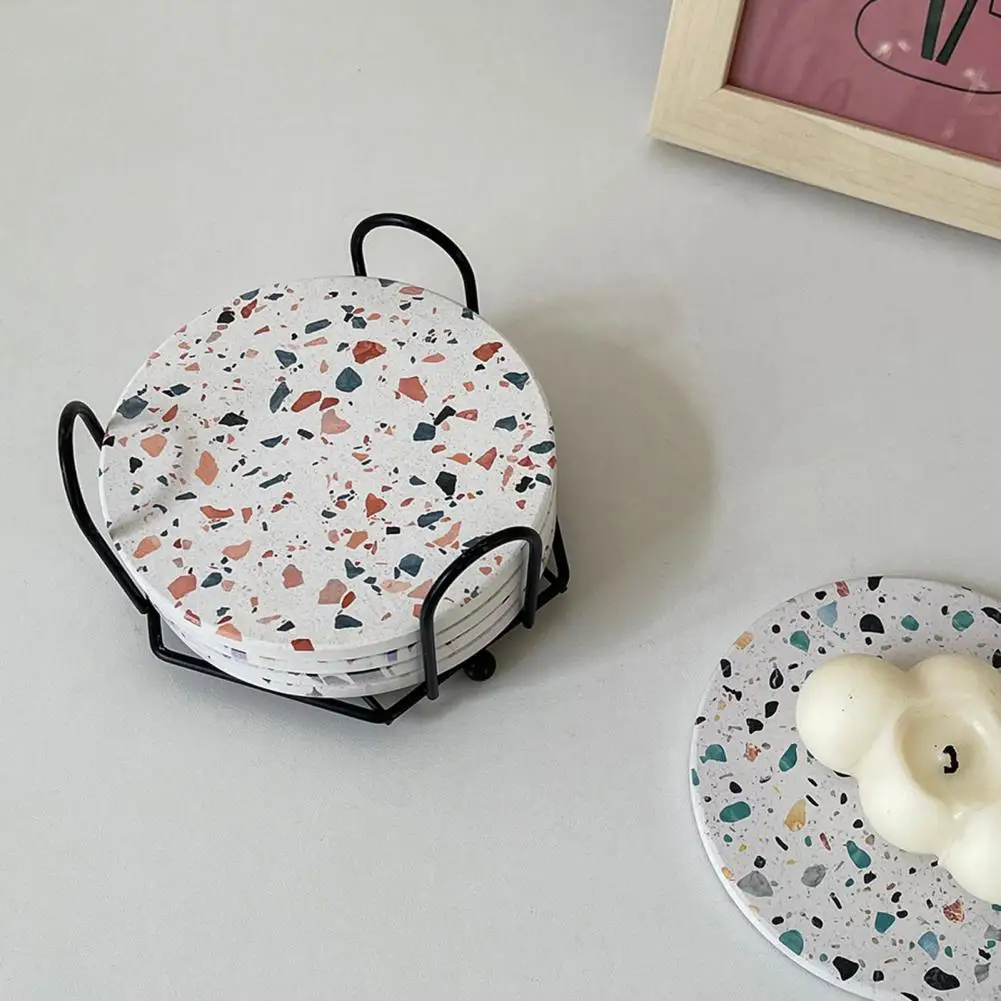 Tea Coaster  Durable Table Coffee Smooth Cup Pad  Diatomaceous Earth Cup Mat