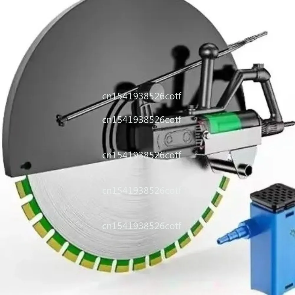 9800W Multi-function Wall Slotting Machine Electric Slotting Machine Concrete Cutting Machine + Diamond Saw Blade 220V
