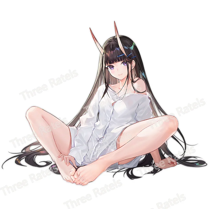 Three Ratels E685 Noshiro And Noshiro Azur Lane Car Stickers Windshield Decal Vinyl Anime Decals