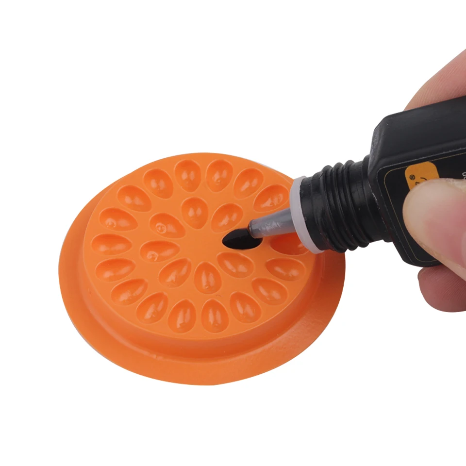 Disposable Eyelash Extension Glue Holder Plastic Eyelashes Adhensive Pallet Pad Makeup Tool