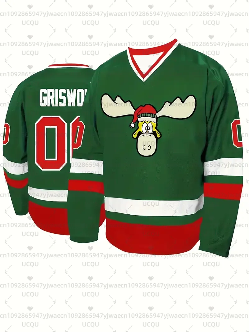 เสื้อฮอกกี้น้ำแข็งสไตล์คริสต์มาสกริสวอลด์เสื้อกีฬาและการพักผ่อนสำหรับผู้ชาย เสื้อวินเทจสำหรับวันหยุด เสื้อยืดของขวัญคริสต์มาสสำหรับผู้ชาย