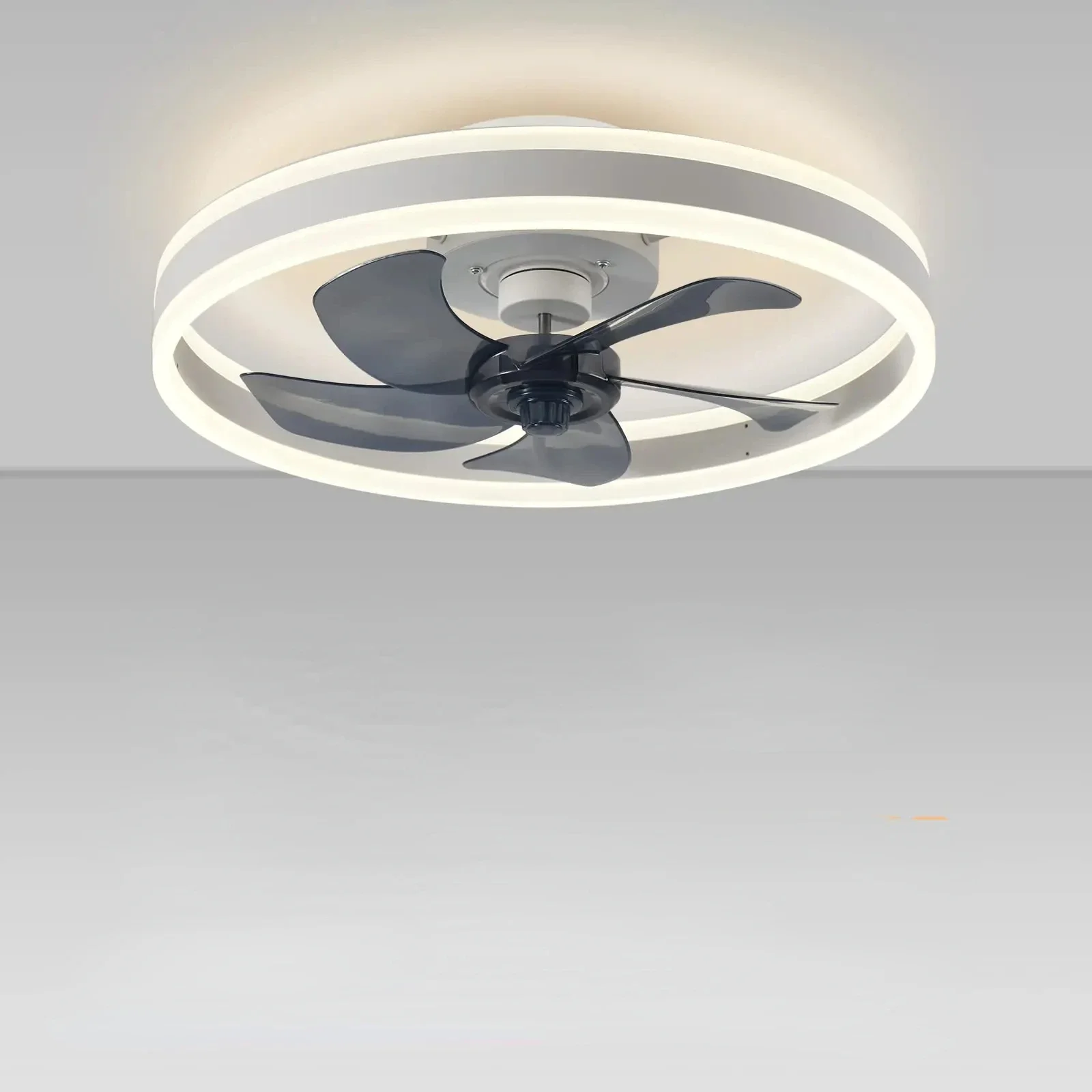 

2024 Modern Led Ceiling Fan With Light DC Motor 6-speed Timing Fan 50CM Low Floor Loft Remote Control Decorative Fan With Light