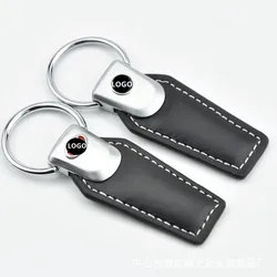 Zinc-Alloy Car Key Chain Detachable Metal Key Rings Fashion PU Leather Keychain Keyring Jewelry Custom Car Key Accessories