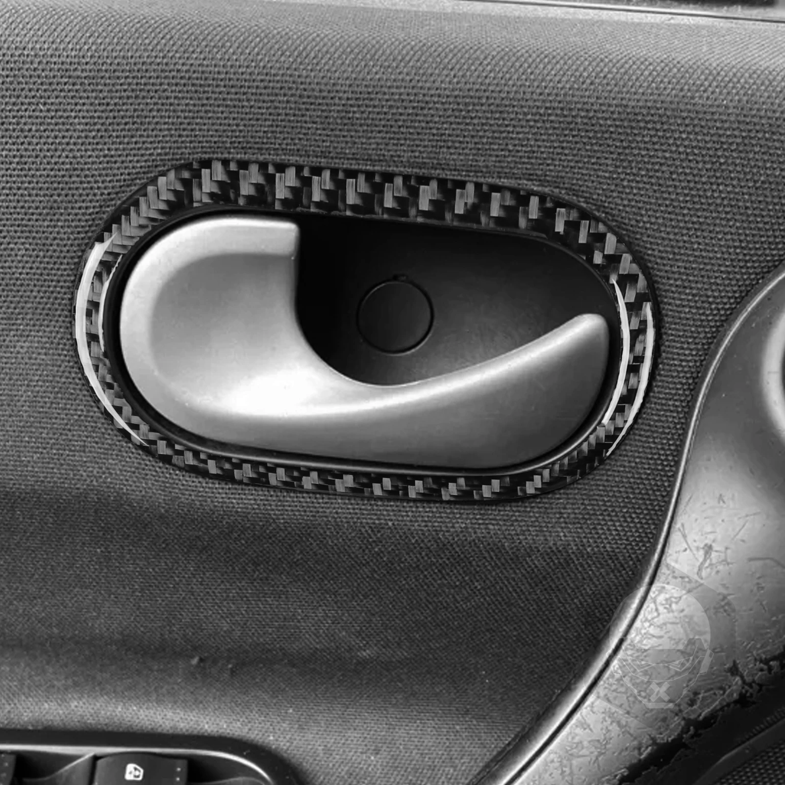 Real Carbon Fiber Car Accessories Door Handle Bowl Frame Cover Soft Sticker For RENAULT MEGANE 2 II 2004 2005 2006 2007 2008
