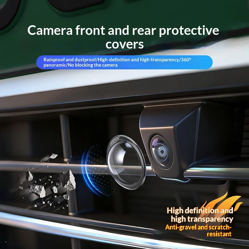 Universal Car Camera Cover for 360° Reverse Backup Camera Waterproof Rain Sunshade Lens Hood Protector Shell for Auto parts
