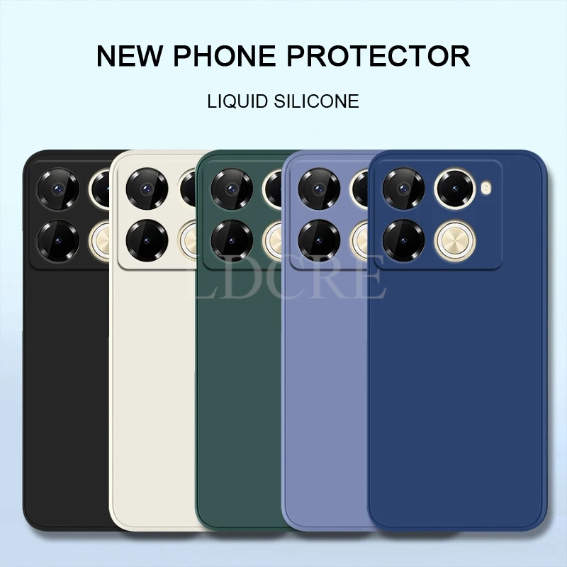 For Infinix Note 40 Pro Case Liquid Silicone Infinix Note 40 Pro Cover TPU Rubber Shockproof Protector Case Infinix Note 40 Pro