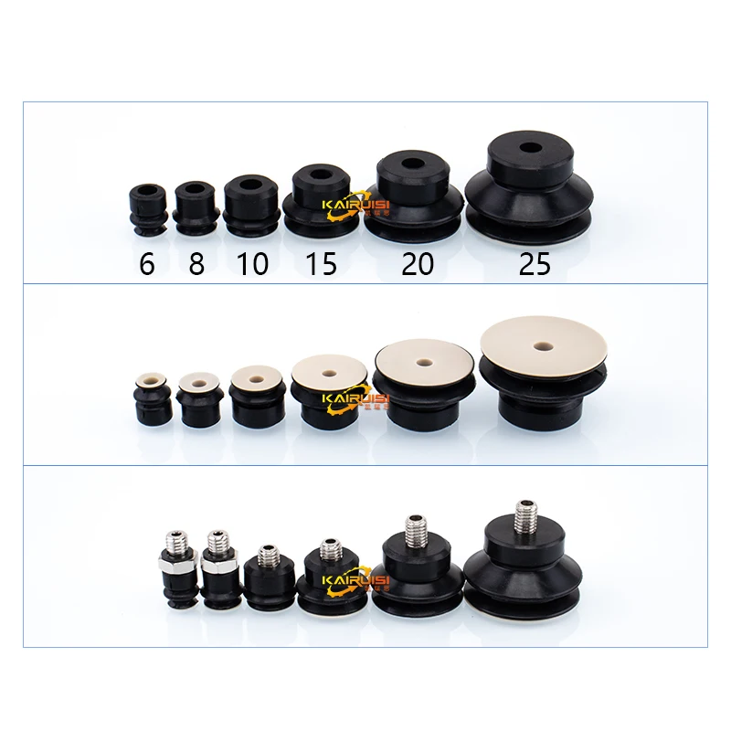 CONVUM Type Non marking vacuum suction cup with connector CORE Series CORE-06S-PE CORE-06S-PE-A5 CORE-08S-PE CORE-15N-PE-A5