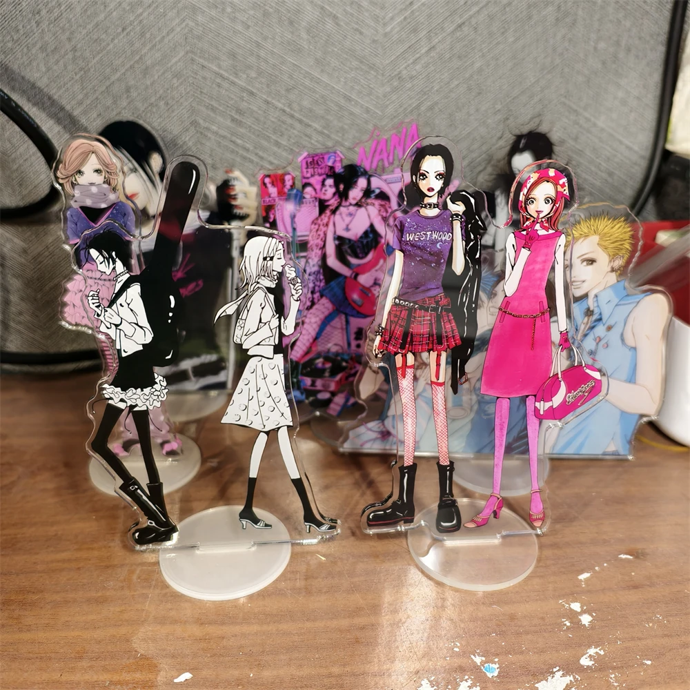 Cartoon Nana Anime Stand Oosaki Nana Komatsu Nana Acrylic Figure Cosplay Standing Model Plate Desktop Jewelry Keychain