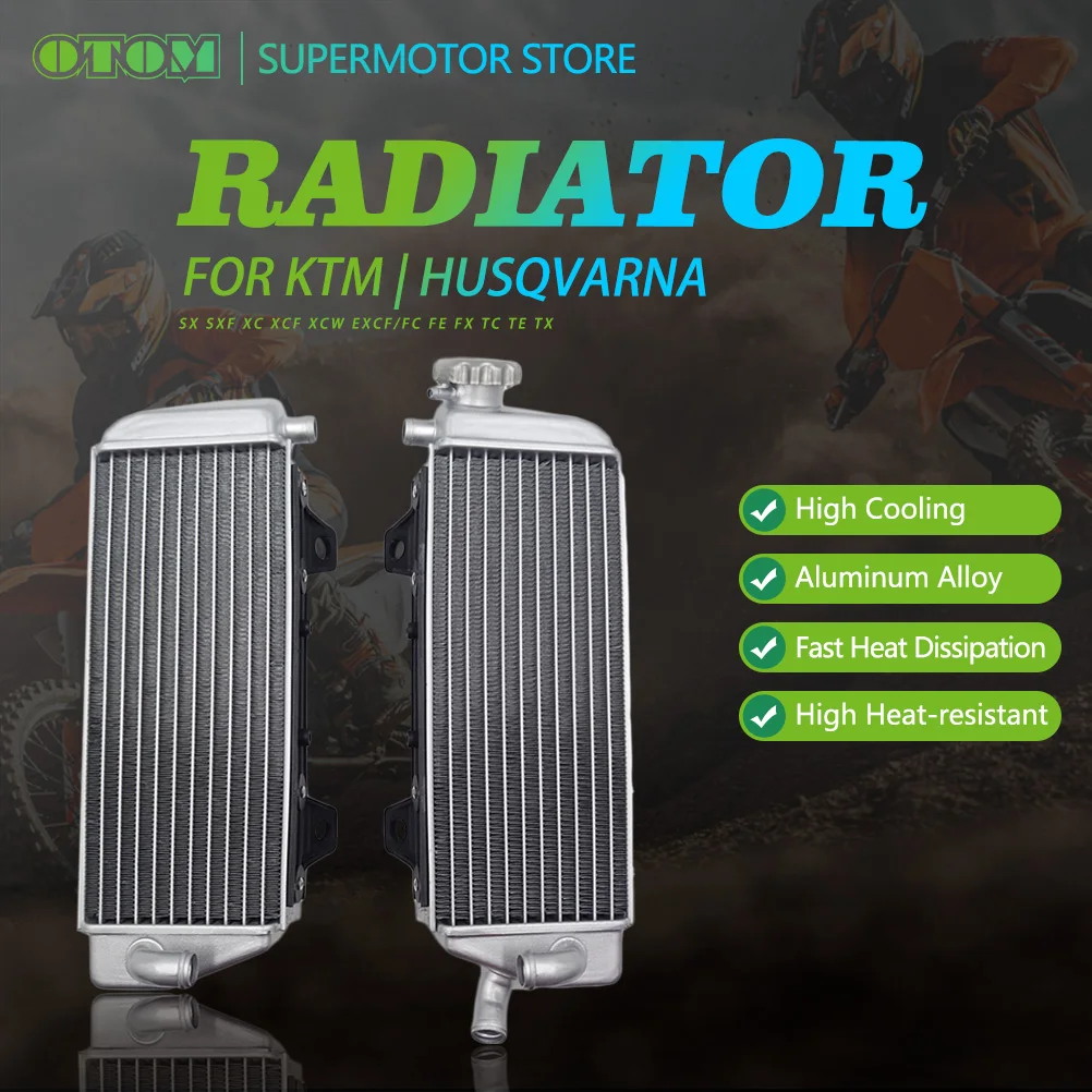 Motorcycle Accessories Engine Cooling Radiator Cooler For KTM EXC EXCF SX SXF XC XCF HUSQVARNA FC FE FX TC TE TX 125 250 300 350