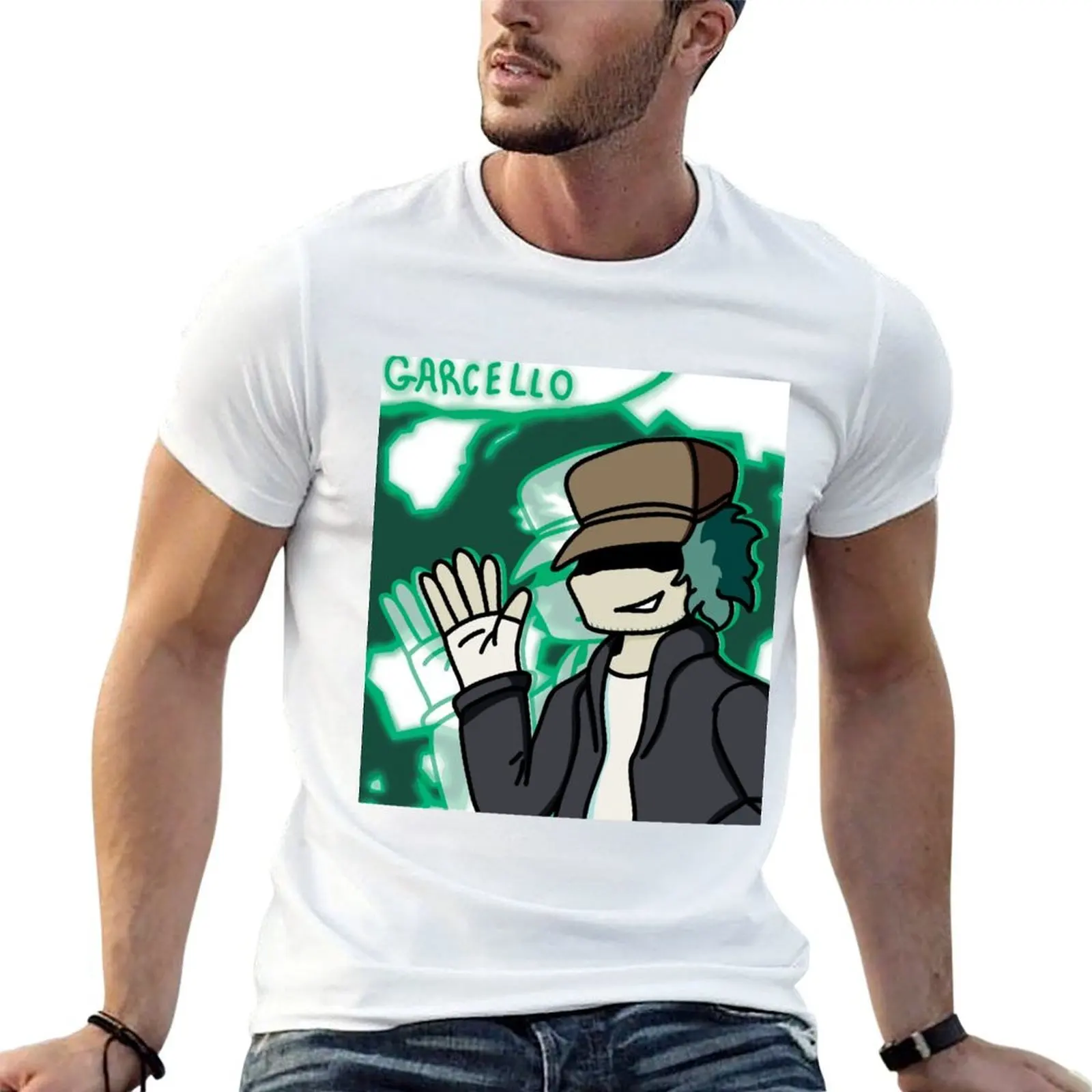 

fnf garcello smoke graffiti art T-Shirt t shirt for man t shirt man luxury funny t shirts cotton T-Shirt