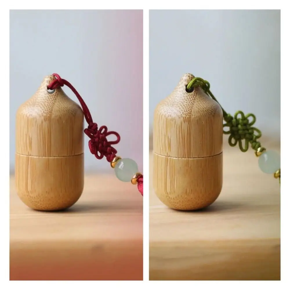 Bottiglia vuota in stile antico Bottiglia a sfera in bambù Bottiglia riutilizzabile riutilizzabile Bottiglia di olio essenziale portatile da viaggio da 1 ml