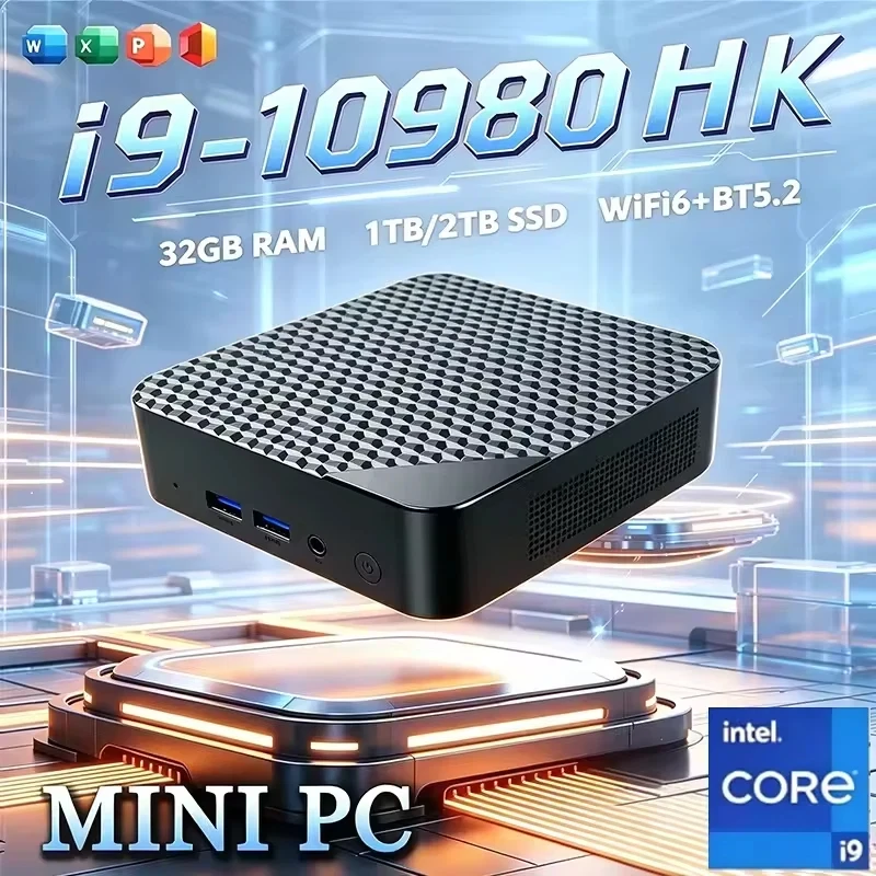 core-i9-10980hk-ミニデスクトップ-16gb-ddr4-512gb-m2-nvme-ssd-トリプル4kディスプレイ-wifi6-bt52-静音冷却-ホームオフィス-プロpc