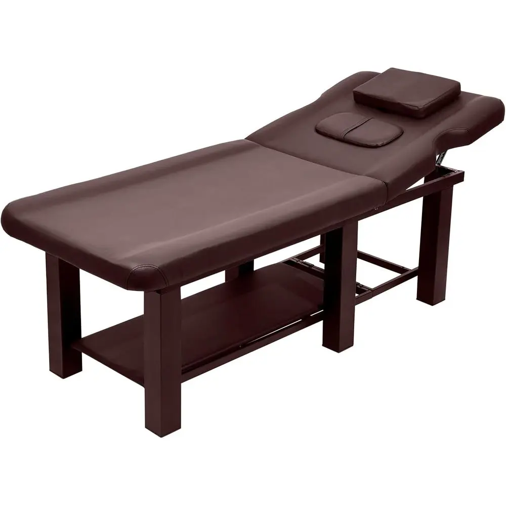 

Сверхмощный массажный стол с металлическим каркасом и регулируемой спинкой, толстая пена, искусственная кожа, ширина 27,55 x 72,83 длина для салонов и Sp