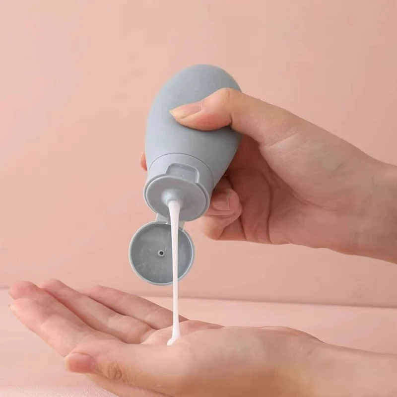 3Pcs 60ml 여행 병 세트 리필 용 병 소프트 크림 로션 샴푸 스퀴즈 튜브 빈 화장품 용기 메이크업 도구