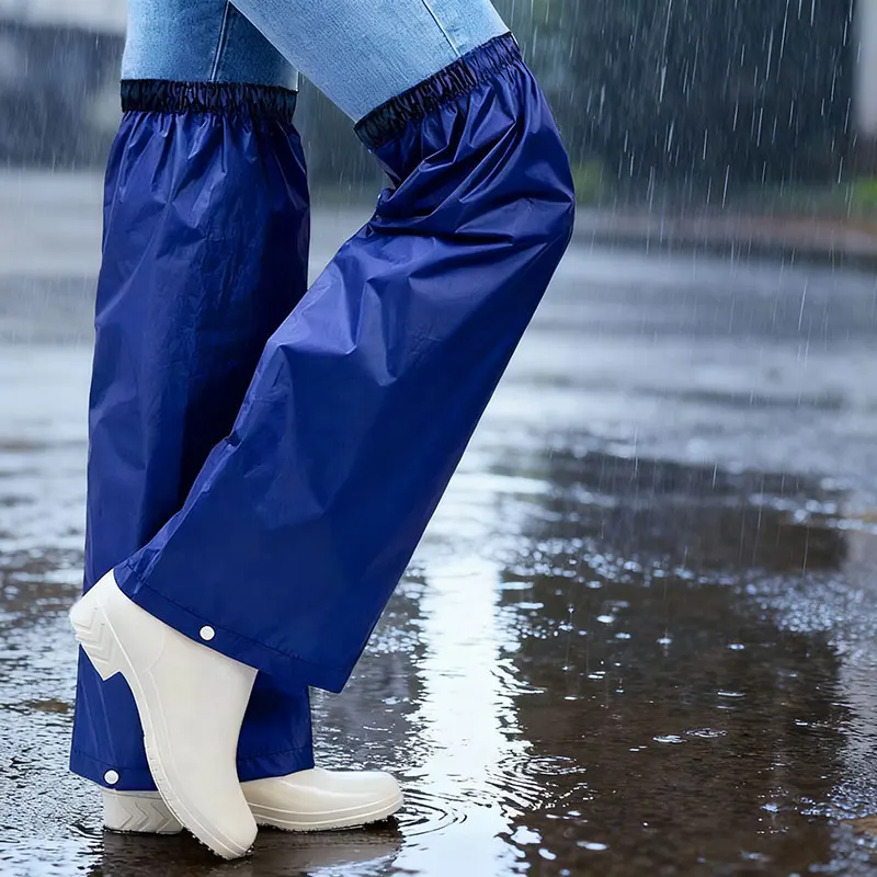 1 Paar Packbare Regenhosen Wasserdicht Leichtgewichtig Unisex Outdoor-Beinschutz für Wandern Camping Reisen