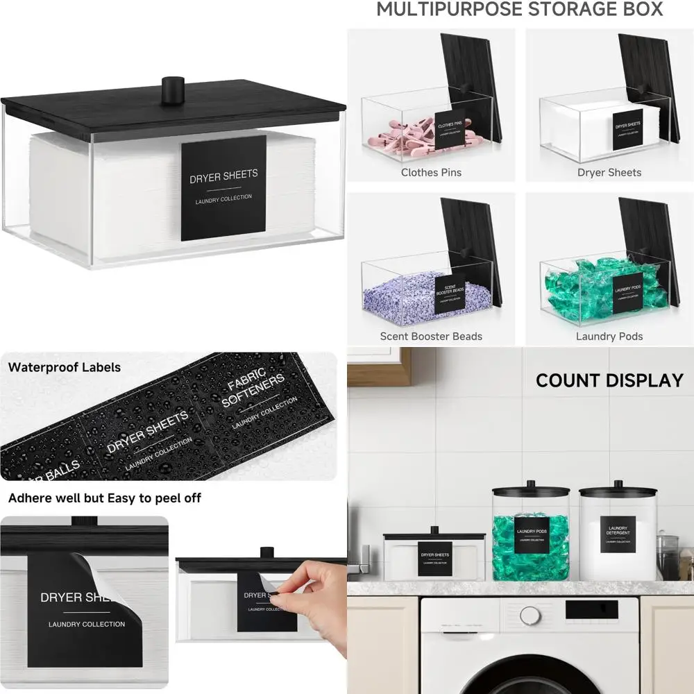 Clear Acrylic Laund…